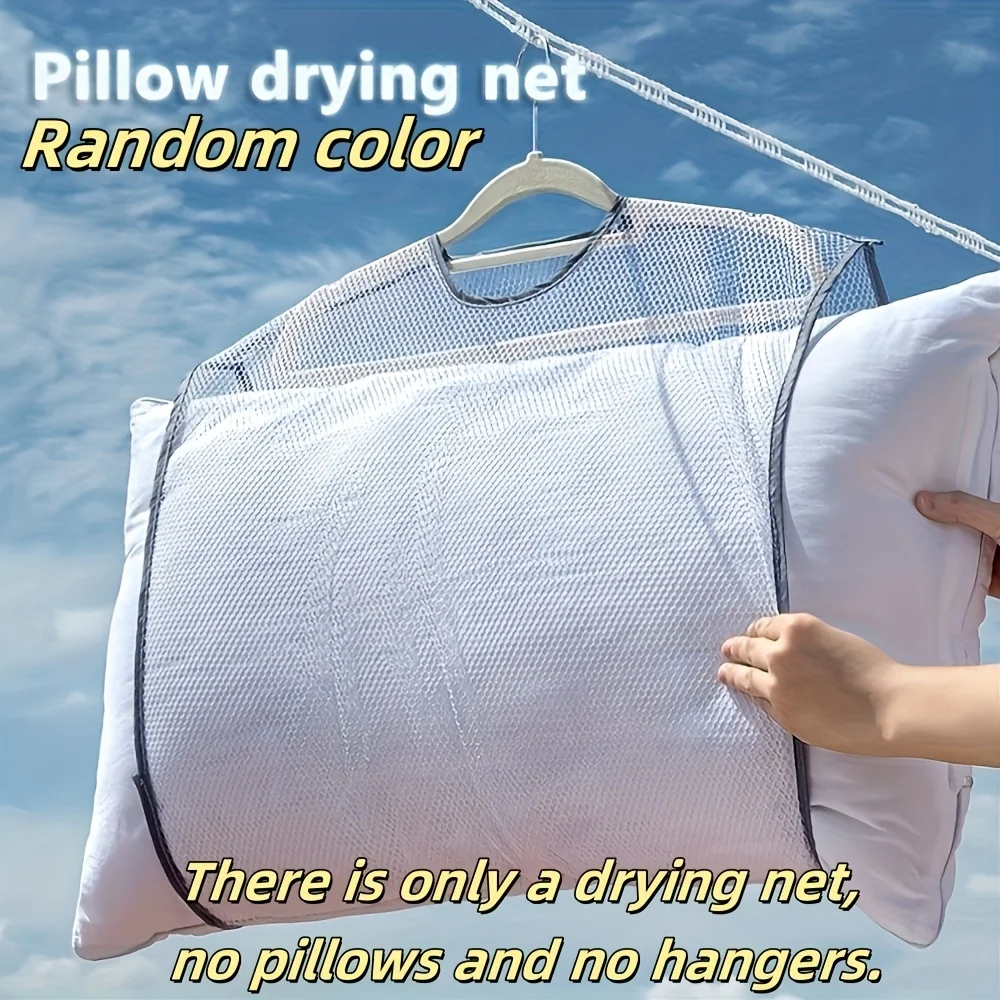 1pc-Multi-Functional Laundry Drying Net for Pillows and Toys, Fabric Care, Space-Saving and Organizing Mesh Bag
