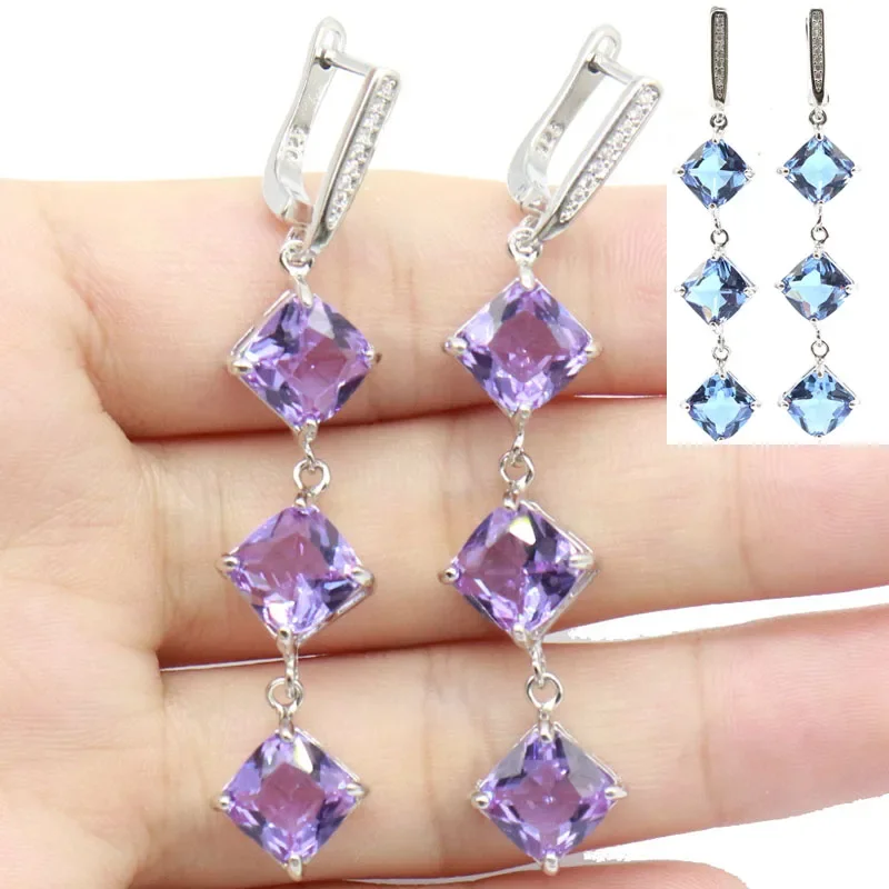 

9g Real Customized 925 SOLID STERLING SILVER Earrings Zultanite Color Changing Alexandrite Topaz CZ Women