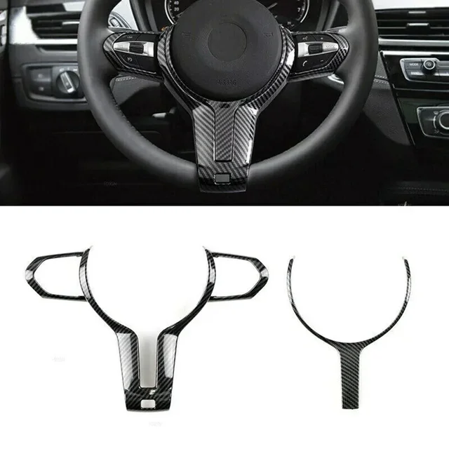 Car Steering Wheel Panel Decoration Cover Trim Moulding Sticker For BMW F Chassis 1 /2/3/4/5/6 SERIES F20 F21 F22 F23 F30 F31 6