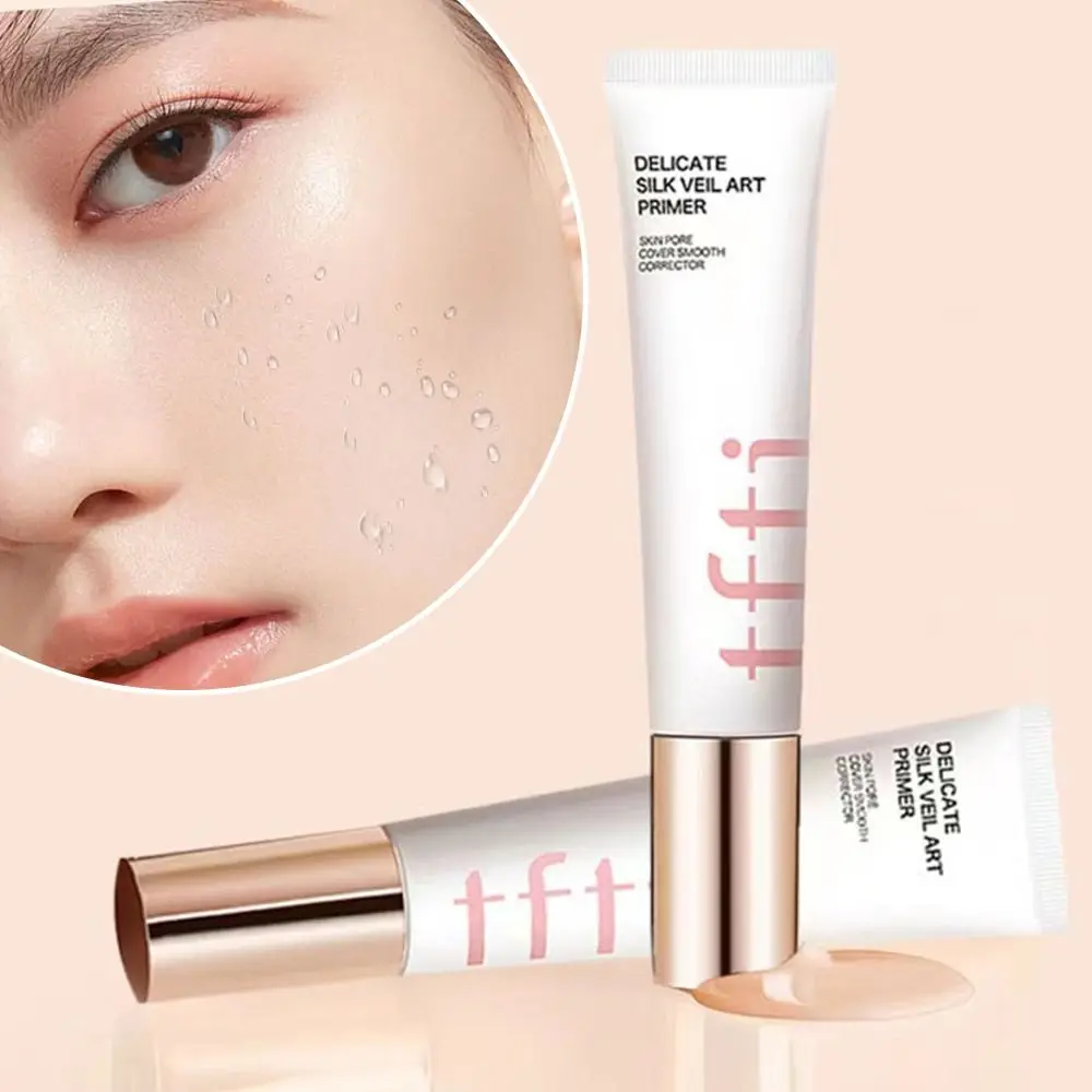 Шелковая вуаль для макияжа 30 мл, праймер для нейтрализации пор, стойкий и устойчивый к поту, дышащий Гладкий Корректор пор, косметика