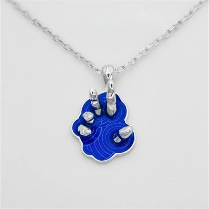 

«Утопленная ладонь», нишевое искусство темно-синего цвета, модная индивидуальная уникальная бижутерия, ожерелье в стиле унисекс