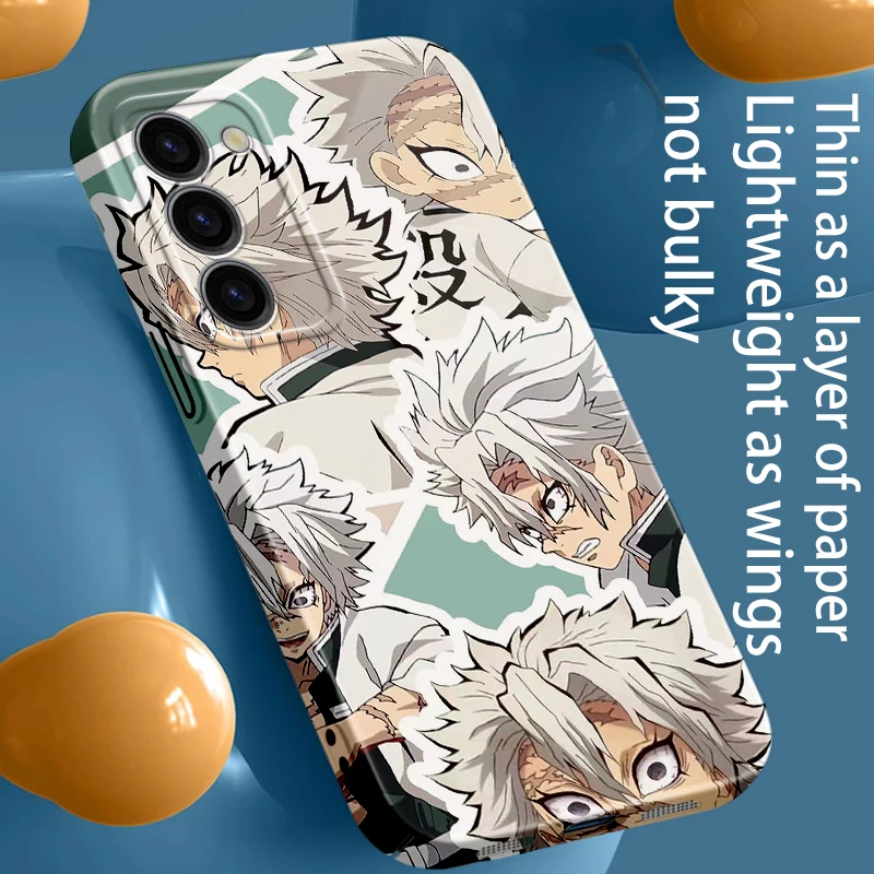 

Demon Slayer Kimetsu No Yaiba For Samsung Galaxy S23 S22 S21 Ultra Plus 4G 5G A03 Core Feilin Film Phone Case Back Hard Cover