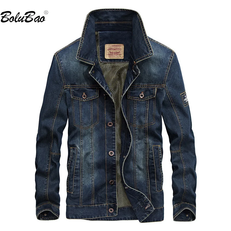 

BOLUBAO 2023 Outdoor Casual Jacket For Men Do Old Washed Denim Jacket High Quality Design Hot Selling Streetwear Jacket For Men