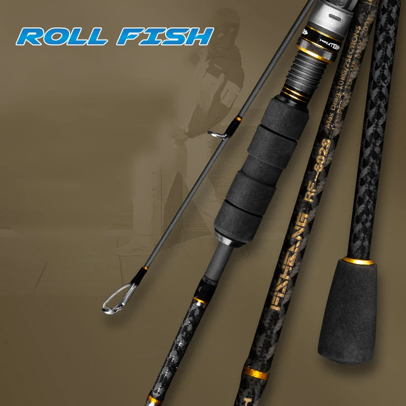ROLLFISH 바다 메탈 라이트 지깅 카본 루어 낚시대: 해양 생물을 정복하세요