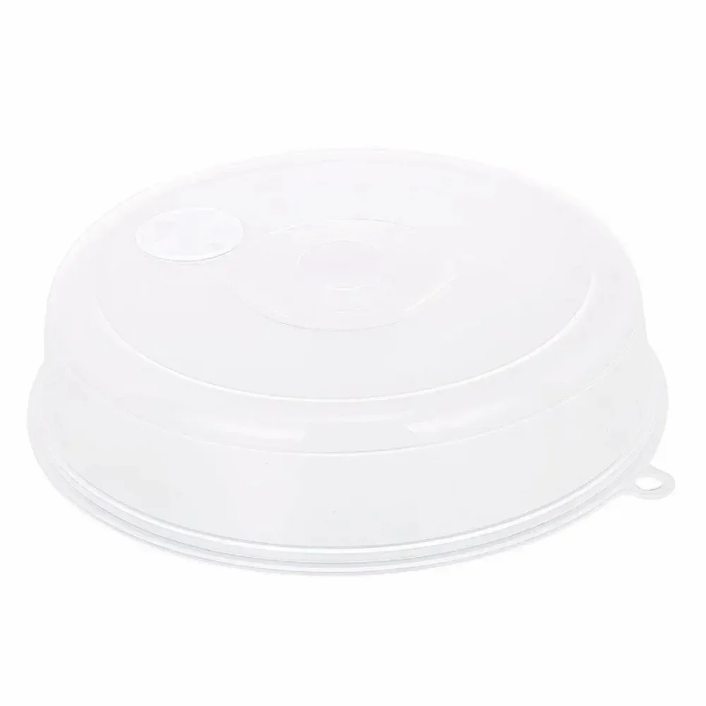 Large Microwave Splatter Cover Lid with Steam Vent Fresh Keeping Kitchen Stackable Sealing Disk Cover Universal Plate Bowl