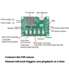 DIY MP3 Music Voice Playback Kit with PIR Sensor Sound Recording Module USB Download Support TF Card for Gift Store Welcomer 3