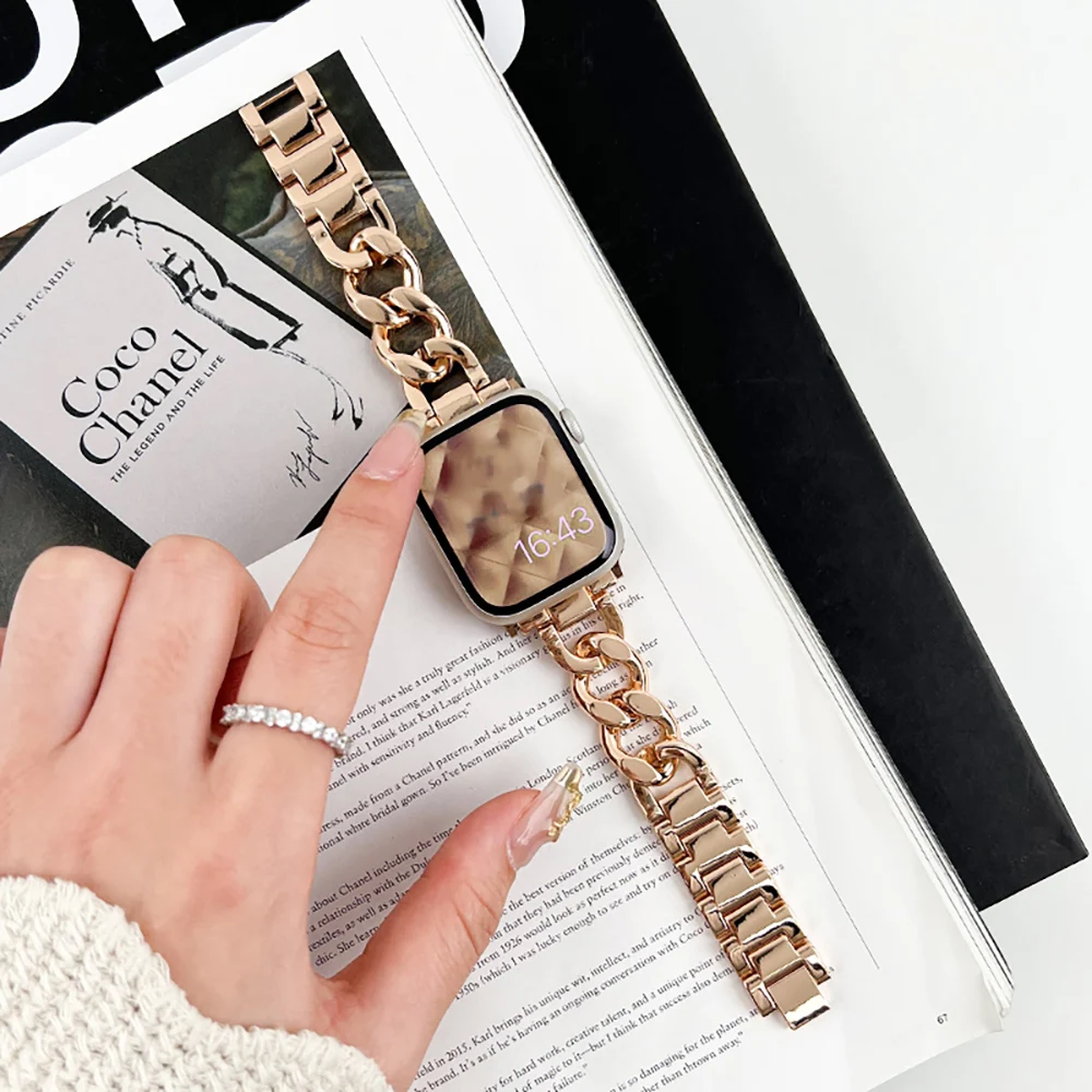 Elegant Chain Metal Women's Strap