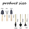 3PC/1Set Mini Gardening Tools Set Portable Small Gardening Tool With Handles Shovel Rake Indoor Gardening Planting Flower Tools 6