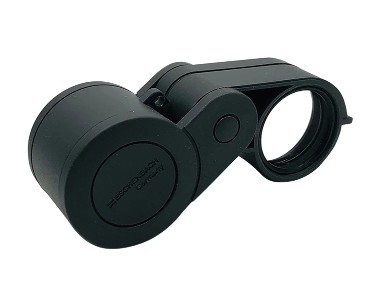 Eschenbach 3-in-1 deutsche Klapplupe, 23 mm, achromatische Triplet-Linse, 3x/6x/9x Vergrößerung, Juwelier-Taschenlupe – Detail 4