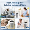 Sejoy Air Purifier HEPA Filter For Indoor 200 Square Feet 99.9% Removal With Ionizer Quiet 3 Speeds Bedroom Pets Air Purifier 6