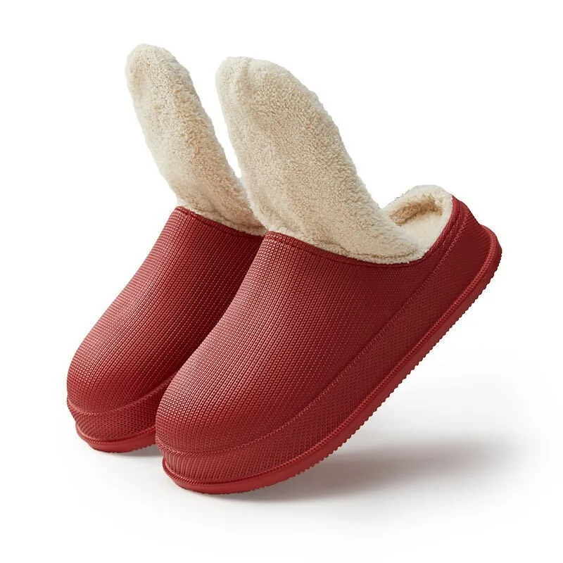 EVA Autumn And Winter Home Slippers Women Man Indoor Household Slippers Plus Size 46 47 Couple Waterproof Anti Slip Thick Sole 4