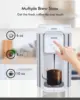 SIFENE Single Serve Coffee Machine, 3 in 1 Pod Coffee Maker For K-Pod Capsule, Ground Coffee Brewer, Leaf Tea Maker, White 3