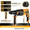 DEKO DKRH26XL80-ST 4 Functions Electric Rotary Hammer Multifunctional Rotary Accessories Electric Demolition Hammer Impact Drill 4