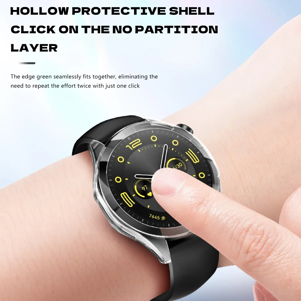 Sleek Protective Hard Bumper Case for Huawei Watch GT 4 (46mm) - Unisex Accessory