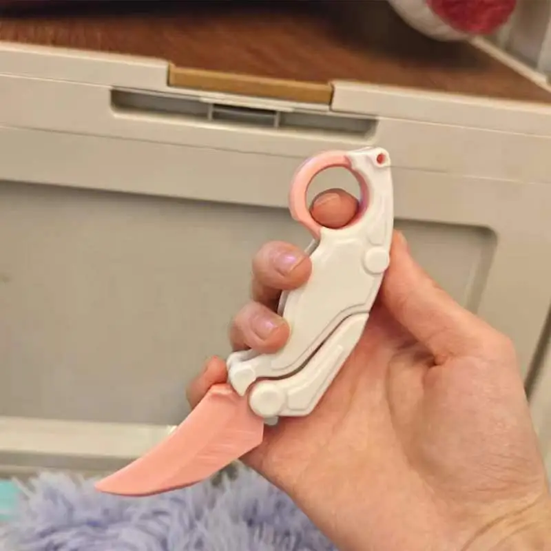 3D Printed Claw Knives Toys Gravity Radish Knife Foldable Toy Knives Fidget  Knife Sensory Push Stress Toys Gift For Adults Kids