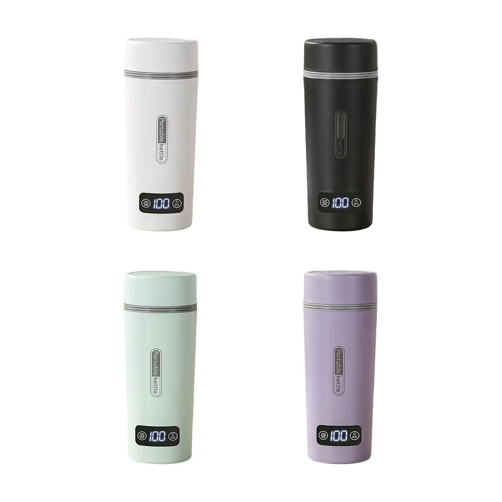 

Portable Kettle Insulated 4 Temperature Adjustable Hot Water Kettle Electric Tea Kettle for Business Traveling Parties Office
