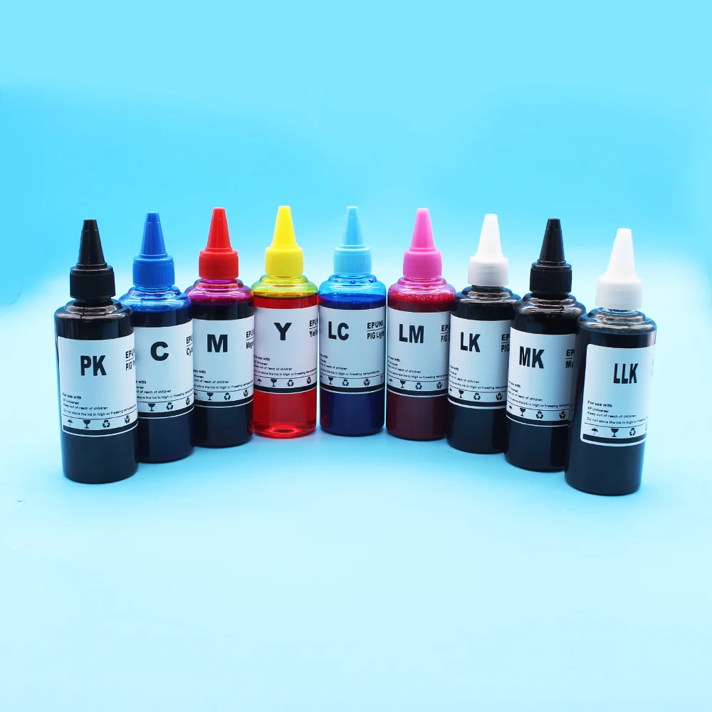 9 X 100ML Premium Pigment Ink for Epson Surecolor P600 P800 P608 P808 R3000 Stylus Pro3880 3800 3850 3890 3885 Refill Ink