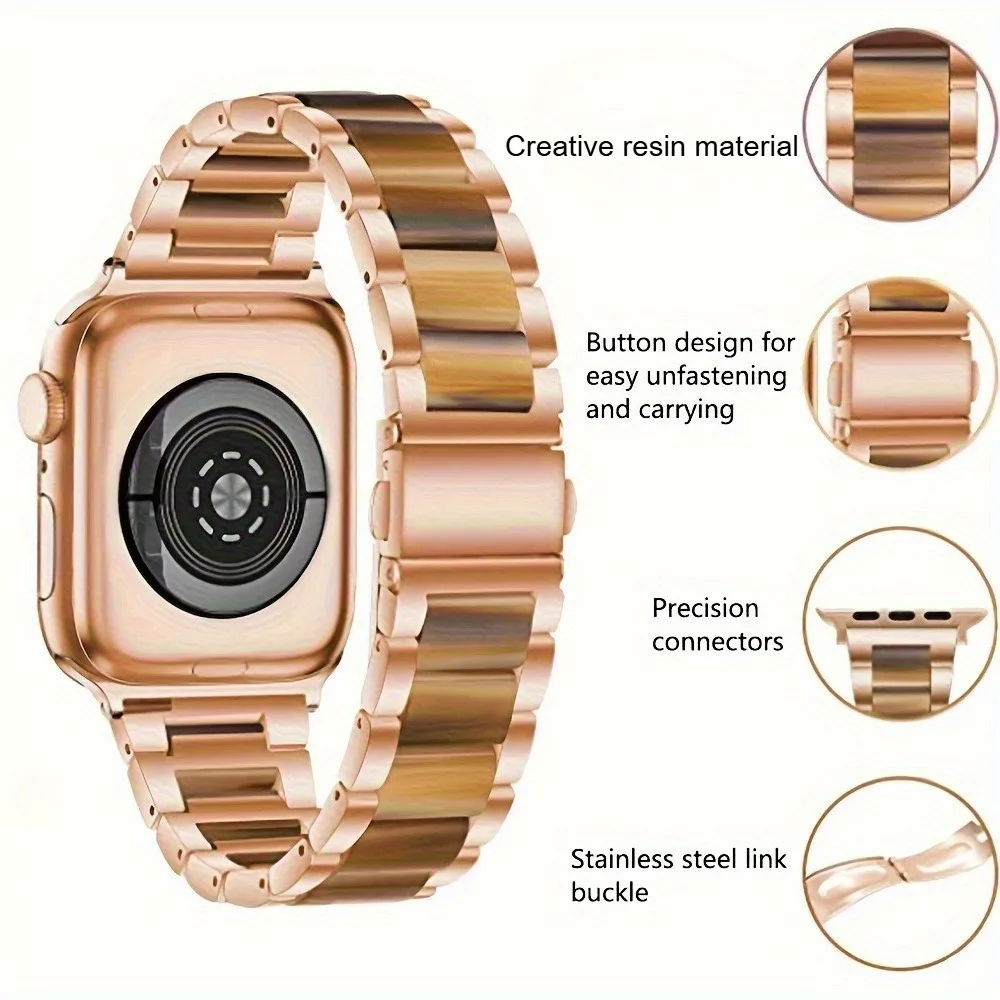 Elegant Resin Band for Women, Adjustable for a Custom Fit (Watch Not Included)