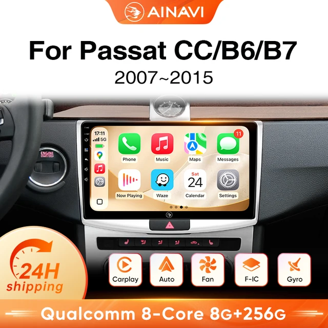 Ainavi – autoradio multimédia sans fil, pour Volkswagen VW Passat B6 B7 CC 2012 2014 2015 2016, Carplay, Android Auto, 4G 1