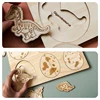 Montessori Dinosaur Mushroom Wooden Puzzles Life Cycle Toy Plant Growth Cycle Science Teaching Aids Learning Education Toys Gift 4