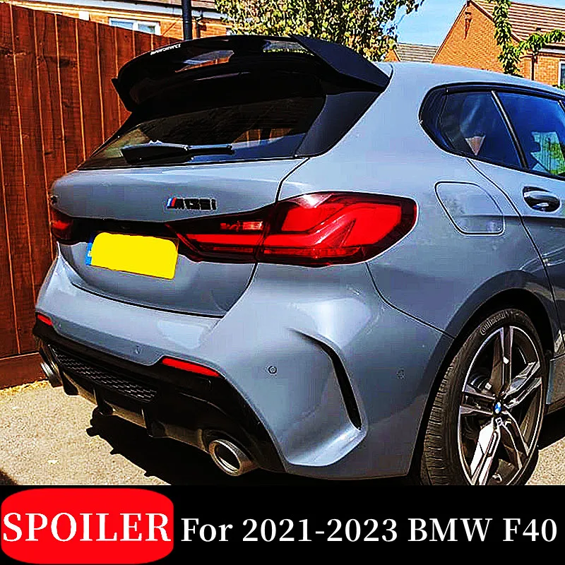 Ali Dello Spoiler Del Coperchio Del Bagagliaio Del Tetto Posteriore Dell'Auto Per 2021 22 23 Bmw F40 128I 135I M Performance Style Abs Black Carbon Tu