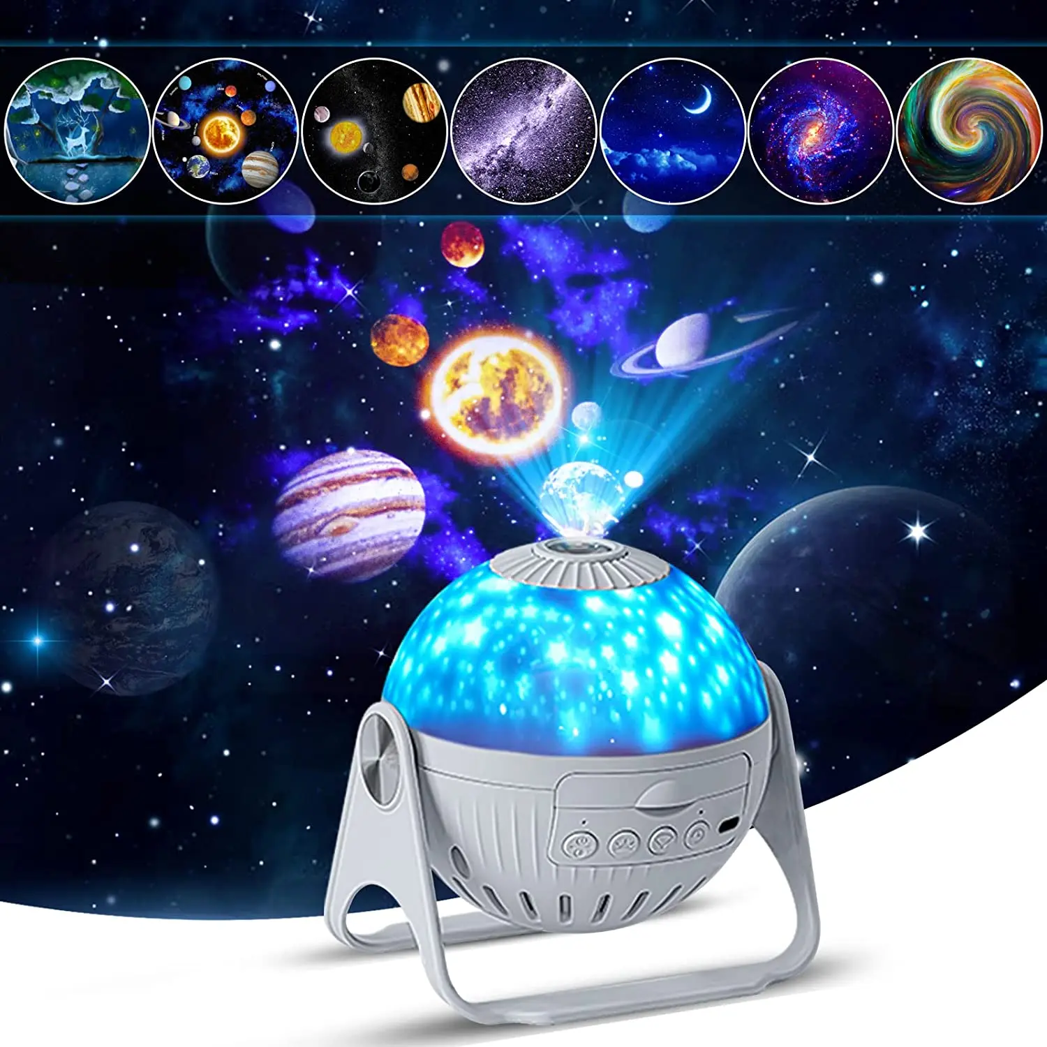 LED Star Night Lights Galaxy Projector 360° Rotate Starry