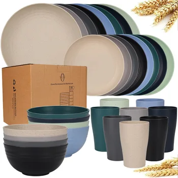Wheat Straw Dinnerware Set 1