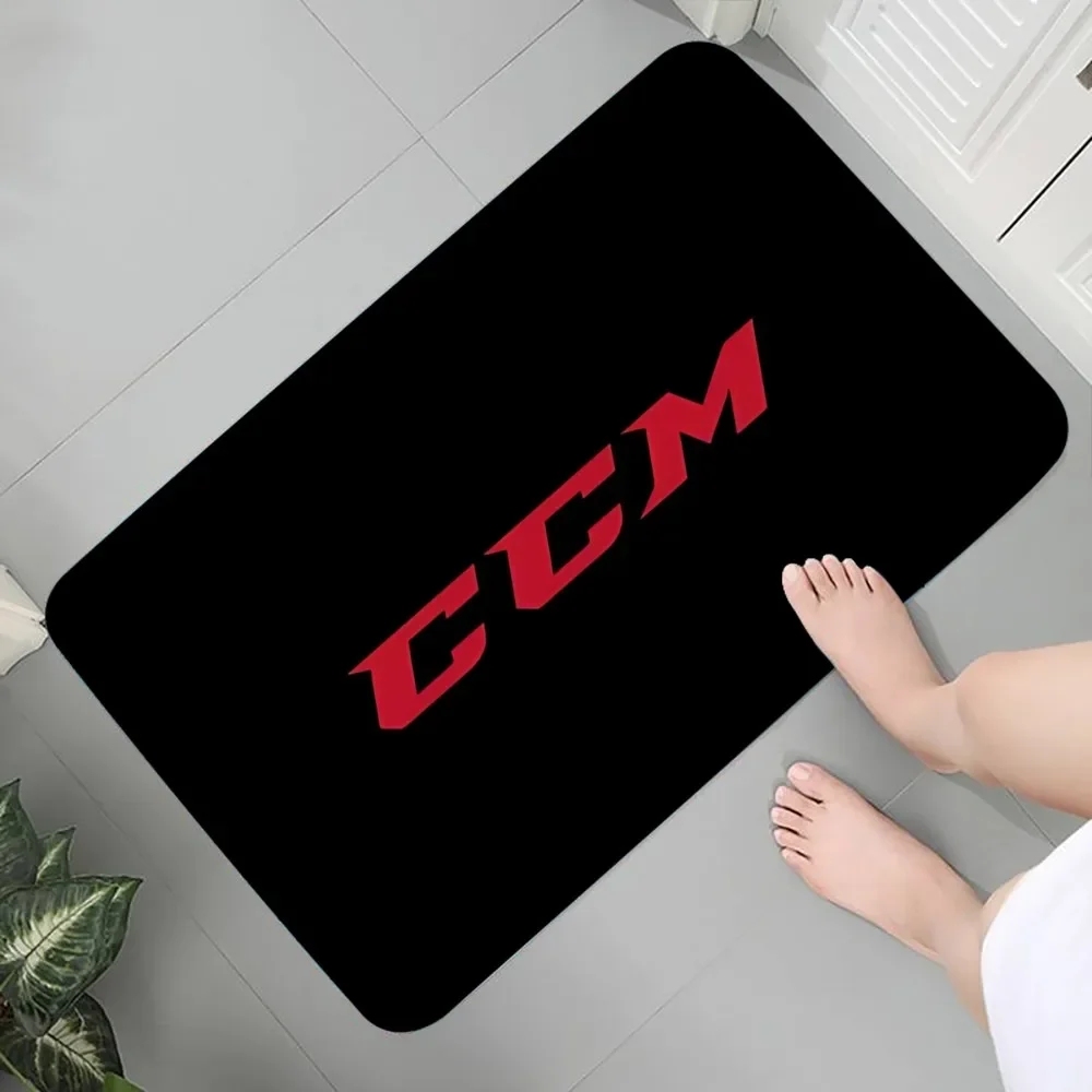 CCM Hockey Floor Mat Graphic Printed Flannel Doormats For Bathroom Kitchen Entrance Carpet Home Decor 3