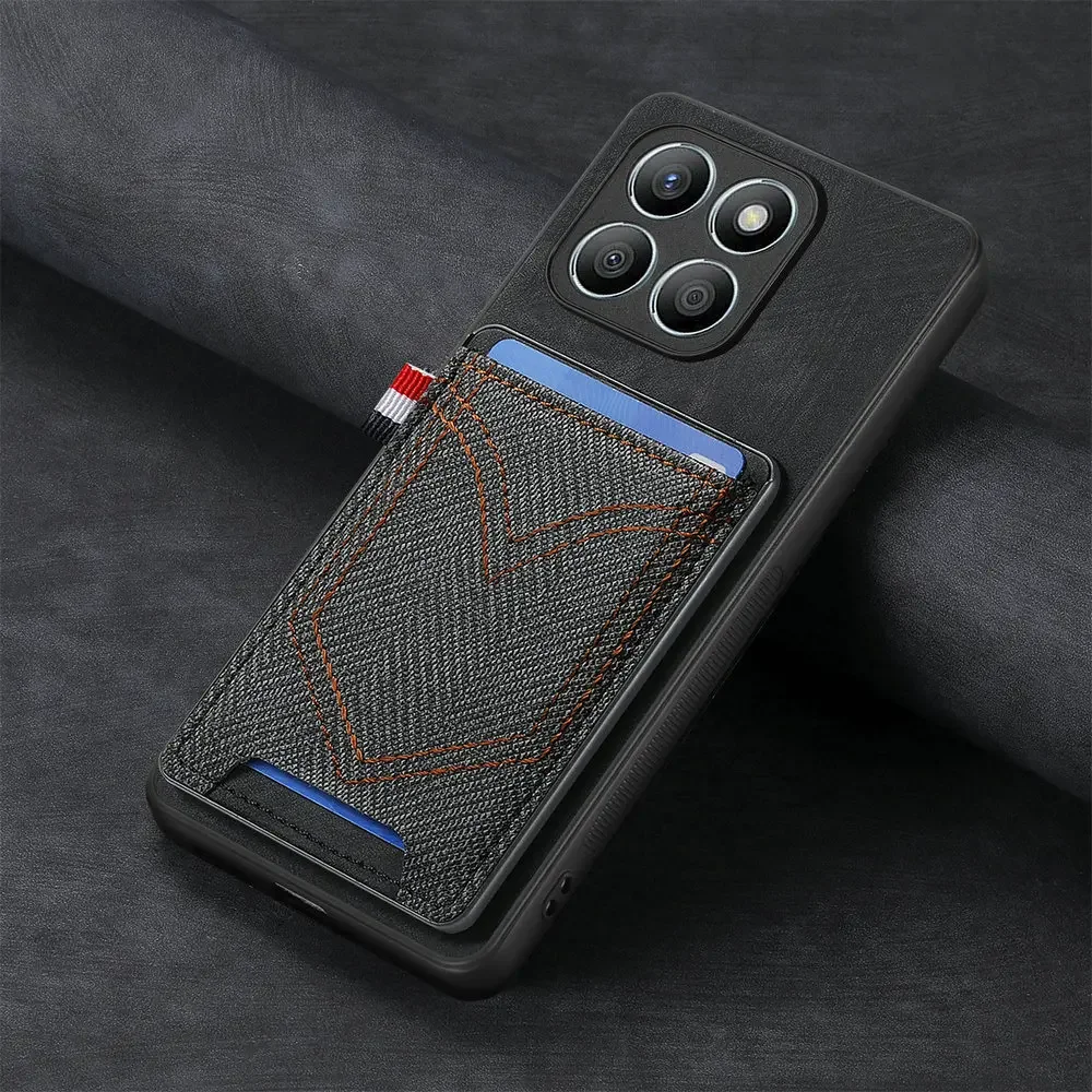 Magnetic Leather Card Case with 360° Lens Armor Protection