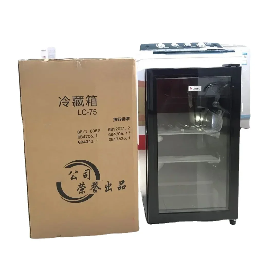 New Household Refrigerated Fresh-keeping Cabinet Small Glass Wine Storage Cabinet Commercial Vertical Freezer Refrigerator