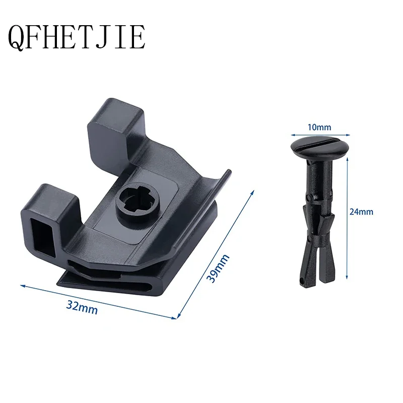 

QFHETJIE 10 Sets Black Auto Body Clips Bumper Cover Fender Liner Retaining Clip & Pin for Toyota & Lexus 47749-50090 53879-30040