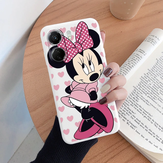 Rubber Pink Mickey Mouse Mobile Cover Mickey Mouse Printed Soft