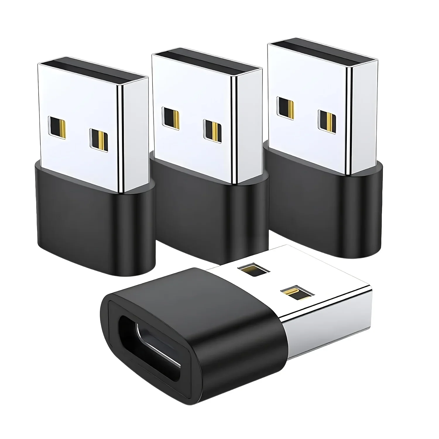 USB to USB-C Adapter, USB-C Female to USB Male Fast Charging and OTG Converter, Compatible with iPhone 1/14/13/12/11 Pro Max Plu