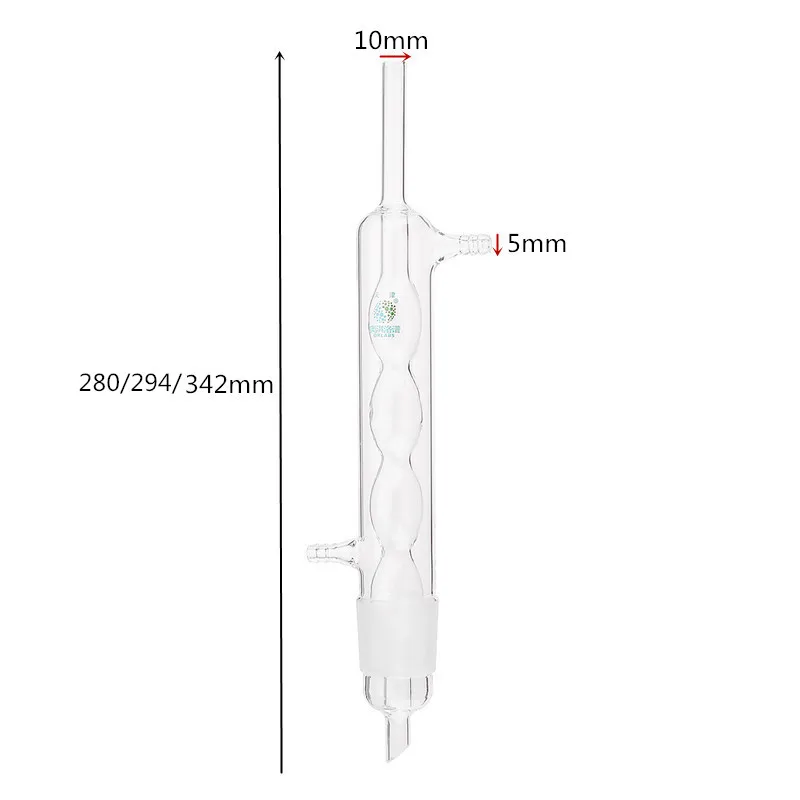 3Pcs/set 60/150/250ml Lab Glass Soxhlet Extractor Condenser Set with Flat Bottom Flask Tube Lab Glassware Kit School Tools