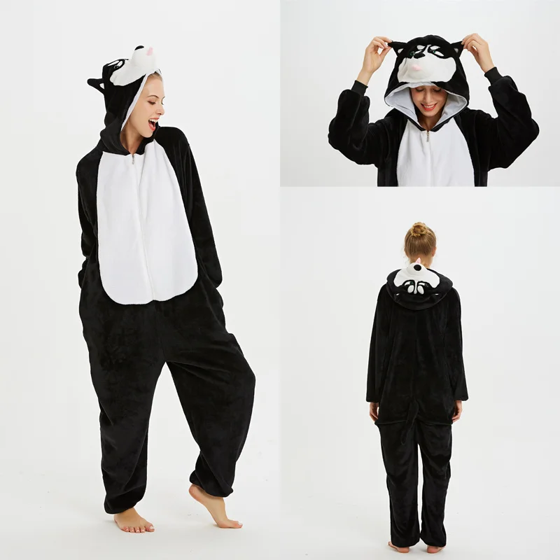 Winter Kigurumi Oneise For Kids Adults Boy Girl Unicorn Pajamas Animal Rabbit Cartoon Sleepwear Unicornio Overalls Pyjamas Women