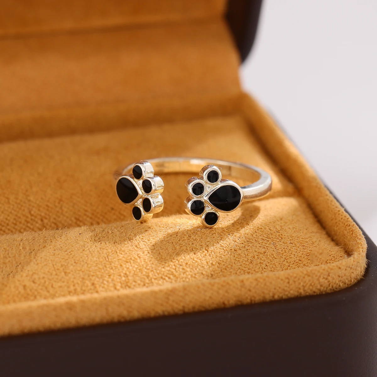 Sterling Silver Dog Paw Ring