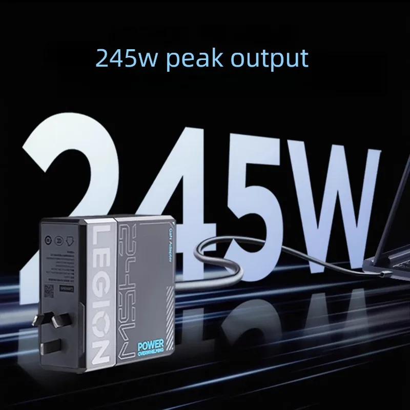 레노버 리전 C245W 노트북 전원 어댑터 TYPE-C 인터페이스, 고출력, 소형, 휴대 용이