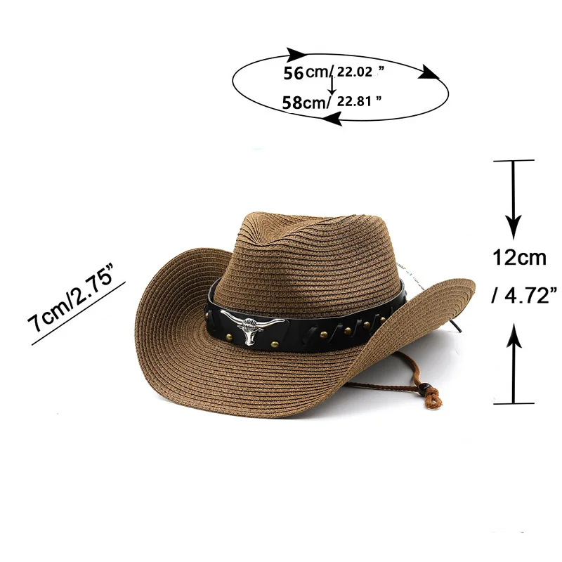 Straw Cowboy Hat Fashion Straw Cattleman Crease Western Cowboy Hats Shapeable Wide Brim Sunhat for Women and Men,cowboy hats,cowgirl hats