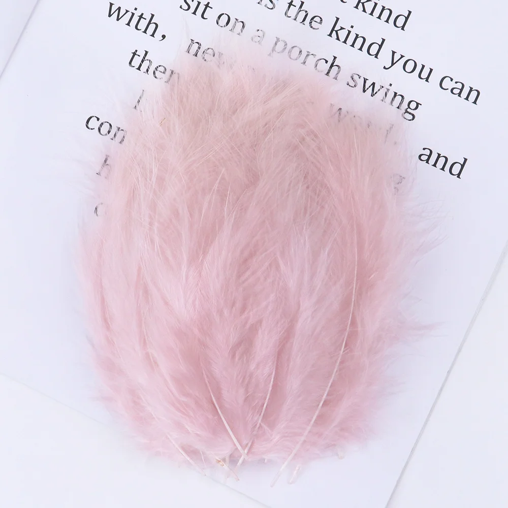50Pcs Turkey Feathers Craft Feathers Natural Feathers Fluffy Marabou Turkey Feathers 10-15cm for Crafts Dream Catcher Feather Jewelry Decor Soft Plumes Wedding Party Accessorie