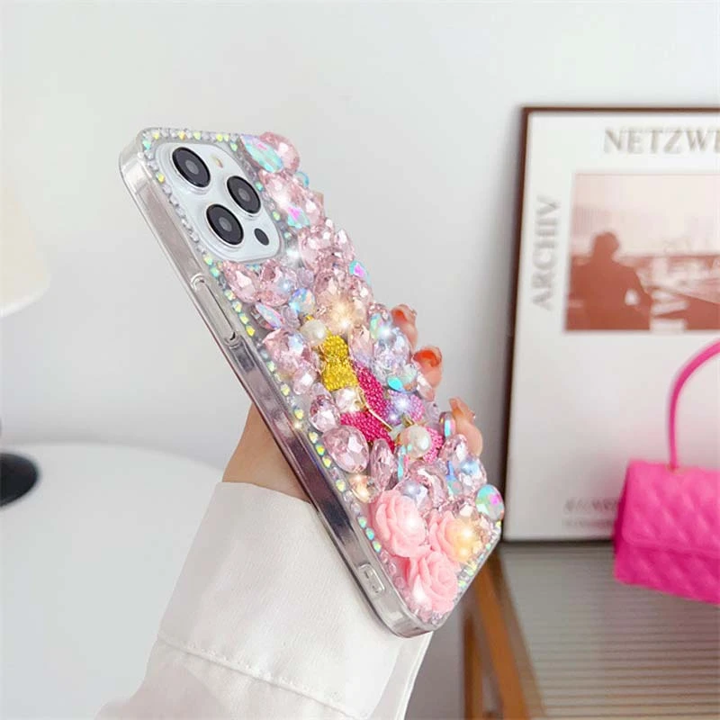 Jeweled Big Diamond Glitter Acrylic Case for Samsung A50 A70S A52 A71 A51 A72 A73 A53
