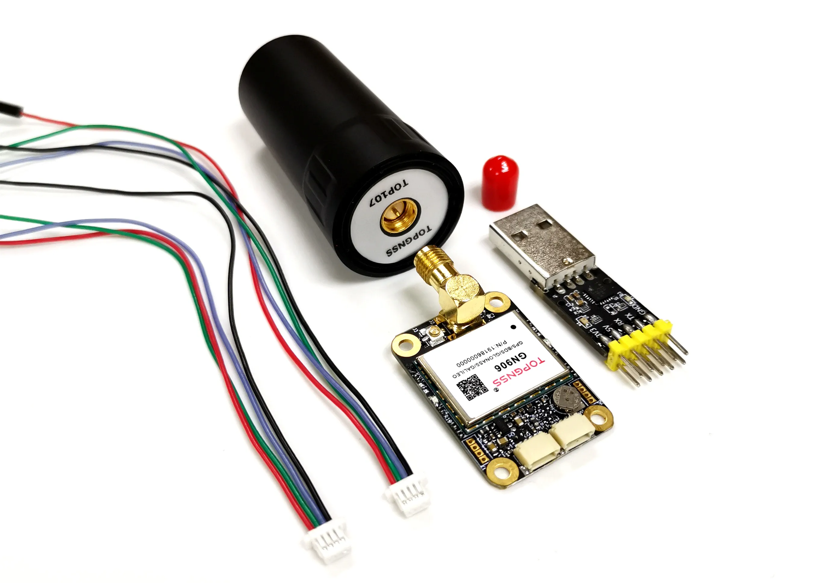 Logisk spil Bestået TOP3509 RTK module Helical antenn UART TTL GPS GLONASS GALILEO  high-precision centimeter level dual-frequency GPS module TOPGNSS