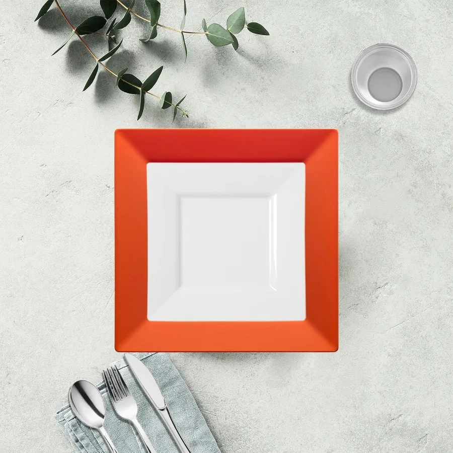 Elegant Disposable Dinnerware Set for 40 Guests