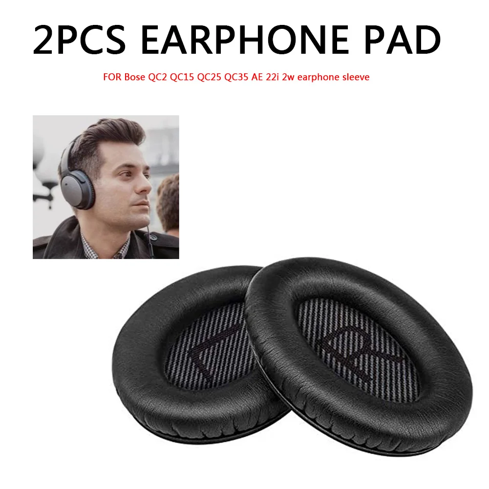 2pcs Memory Foam Ear Pad for Bose QC2/QC15/QC25/QC35/AE/2/2i/2w Headset Cushion
