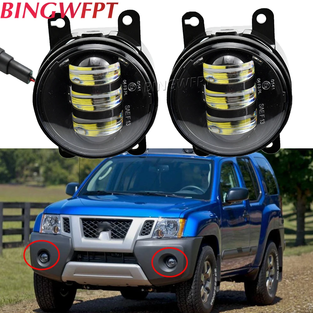 LED Fog Light For Nissan Pathfinder Frontier Xterra Note Interstar