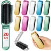 20Pcs Travel Brush Compact Portable Folding Hair Brush with Mirror Bulk Pocket Travel Size Mini Hair Brush for Men Women 1