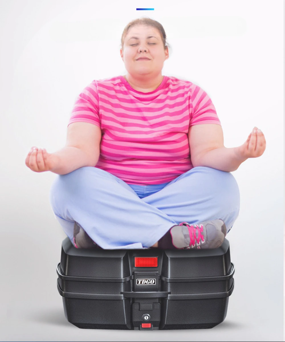 오토바이 수하물 보관 도구 상자 대용량 방수 및 낙하 방지 전기 자동차 수하물 오토바이 테일박스, 45L