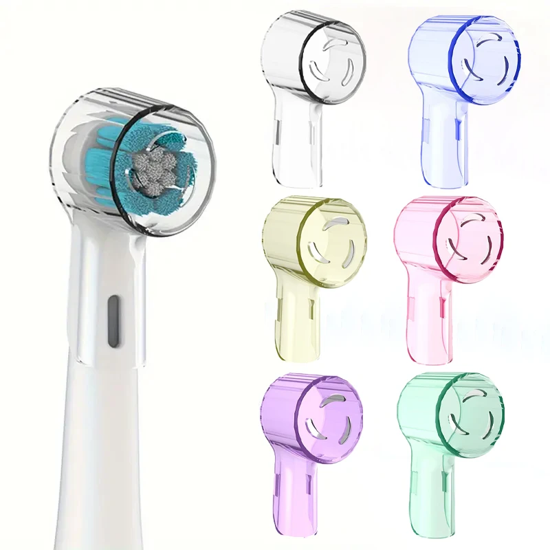 Toothbrush Dustproof Covers Caps Compatible with Braun Oral B Replacement Heads & iO Series Electric Toothbrush Head Protector