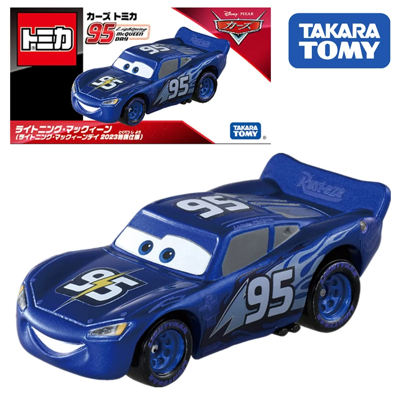 Takara Tomy Cars Tomica Lightning Mcqueen (Lightning Mcqueen Day 2023) Car Alloy Diecast Model Kids Xmas Gift Toys For Boys