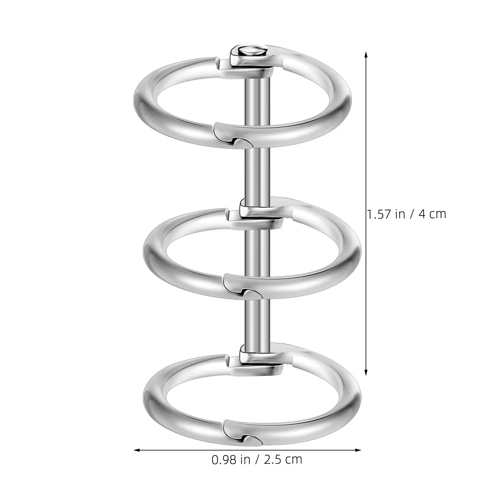 20Pcs 금속 책상 달력 링 바인더 링 루즈 리프 북 링 클립 바인딩 스파인 노트북 바인딩 액세서리