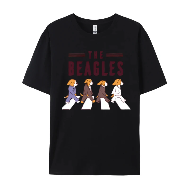TheBeaglesDogVintage Prevailing Short Sleeve Funny T Shirts Pure Cotton Crew Neck Men Tees Custom Tops & Tees Father Day TheBeaglesDogVintage black